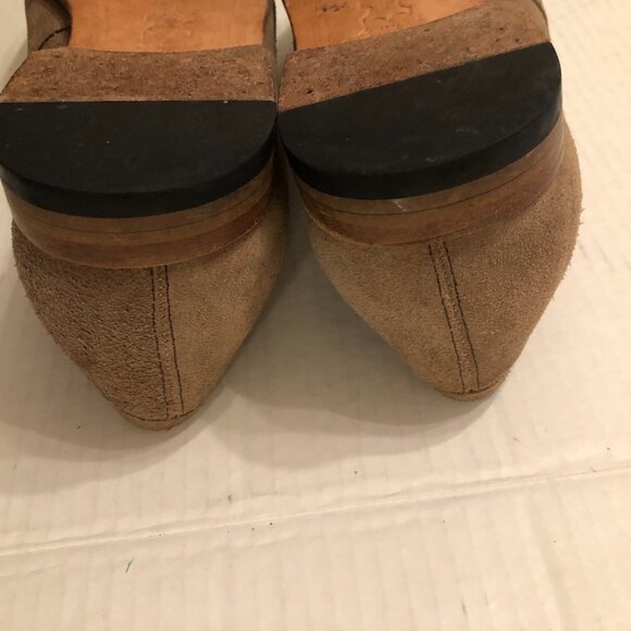 Millburn co men's tan leather suede slip on loafers dress shoes size: 11.5 - Picture 4 of 8